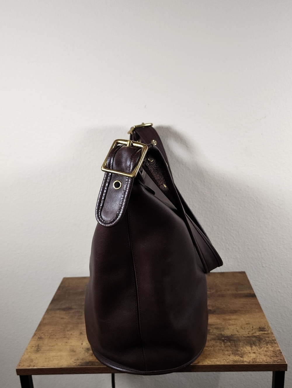 Vintage Coach Mahogany Duffle Sac #9085 - Picture 11 of 15
